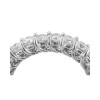 New 3.50 CT Round Cut Diamond Eternity Wedding Band Ring G/SI1 14KT White Gold