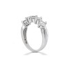 1.25 CT Round Cut Diamond 5 Stone Wedding Band Ring White Gold G/SI1