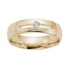 New 0.15CT Men's Round Cut Diamond Ring Wedding Band G/SI1 14KT Yellow Gold