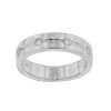 New 0.50CT Men's Round Cut Diamond Ring Wedding Band G/SI1 14KT White Gold Certf