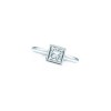 New 0.70 CT Princess Cut Solitaire Diamond Engagement Ring 14 KT White Gold
