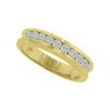 New 1.00CT Men's Round Cut Diamond Ring Wedding Band G/SI1 14KT Yellow Gold Cert