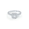 New 1.50CT Princess Round Cut Diamond Engagement Ring 14 KT White Gold G/SI1