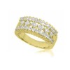 New 2.20CT Princess Cut Diamond Anniversary Ring Band 14K Yellow Gold G/SI1 Cert