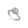 New 2.25 CT Round Cut Diamond Engagement Ring Band G/SI1 14 KT White Gold G/SI1