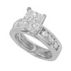 New 2.25CT Princess Round Cut Diamond Engagement Ring Band F/VS2 Certified 14KT