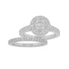New 2.67CT Round Cut Diamond Engagement Ring Set 14KT White Gold G/SI1 Certified