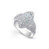 New 2.75 CT Marquise and Round Cut Diamond Engagement Ring 14 KT White Gold