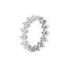 New 4.00 CT Round Cut Diamond Eternity Wedding Band Ring 14 KT White Gold G/SI1