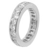 New 4.00 CT Round Cut Diamond Eternity Wedding Band Ring G/SI1 14KT White Gold