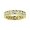 New 4.00 CT Round Cut Diamond Eternity Wedding Band Ring G/SI1 14KT White Gold