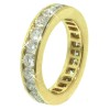 New 4.00 CT Round Cut Diamond Eternity Wedding Band Ring G/SI1 14KT White Gold