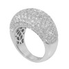New 5.50 CT Round Anniversary Ring Band Cocktail Ring Pave Set F/VS2 14KT Gold