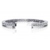 4.17 ct Ladies Princess Cut Diamond Tennis Bracelet ( Color G Clarity SI-1) in 14 kt White Gold