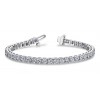 5.00 ct Ladies Round Cut Diamond Tennis Bracelet ( Color G Clarity SI-1) in 14 kt White Gold