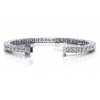 3.00 ct Ladies Round Cut Diamond Tennis Bracelet ( Color G Clarity SI-1) in 14 kt White Gold