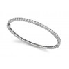 5.25 ct All Around Diamond Bangle Bracelet (Color G Clarity SI-1) in 14 kt White Gold