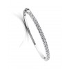 3.00 ct All Around Diamond Top Bangle Bracelet (Color G Clarity SI-1) in 14 kt White Gold