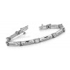 4.31 ct Ladies Round Cut Diamond Tennis Bracelet ( Color G Clarity SI-1) in 14 kt White Gold