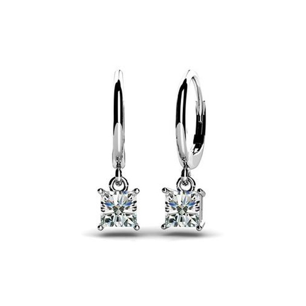 0-60ct-lady-s-princess-cut-diamond-drop-dangle-earrings-14kt-white-yellow-gold