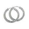 New 1.25ct Round Cut Diamond Hoop Huggie Earrings G/SI1
