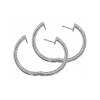 7.50ct Round Cut Micropave Diamond Hoops Earrings F/Vs2