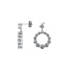 Brand New 2.40 CT Lady's Journey Diamond Dangle Earrings 14 KT White Gold