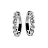 New 1.50 Ct Lady's Round Cut Diamond Hoop Earrings 14kt Yellow White Gold G/Si1