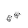 New 0.60 CT Lady's Round Cut Diamond Stud Earrings White Gold G/SI1 BezelDesign