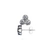 New 1.20 CT Lady's Three Stone Bezel Set Diamond Stud Earrings Bubble Style 14KT