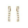 New 1.70CT Round Cut Diamond Hoop Huggie Earrings G/SI1 0.80" in Diameter 14KT