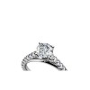 1.40 CT Round Cut Diamond Engagement Ring G/SI1 GAL Certified 14 KT White Gold
