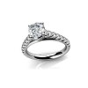 1.40 CT Round Cut Diamond Engagement Ring G/SI1 GAL Certified 14 KT White Gold