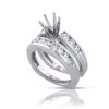 1.40ct Round Cut Diamonds Engagements Rings Bands Sets