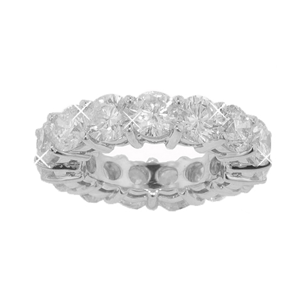 6.00CT Round Cut Diamonds Eternity Wedding Bands Rings