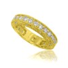 2.00 CT Round Cut Diamonds Eternity Wedding Bands Rings