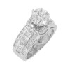 3.00ct Princess Round Cut Diamonds Engagement Rings Gal