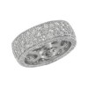 5.25ct Round Cut Diamonds Eternity Wedding Bands Rings