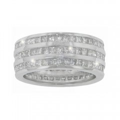 6.00ct Princess Cut Diamond Eternity Wedding Band Rings