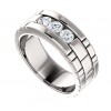 0.45 ct Ladies Round Cut Eternity Wedding Band Diamond Ring (Color G Clarity SI-1) in 14 kt White Gold