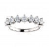 1.05 ct Ladies Round Cut Eternity Diamond Ring (Color G Clarity SI-1) in 14 kt White Gold