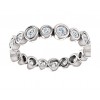 2.02 ct Ladies Round Cut Eternity Wedding Band Diamond Ring (Color G Clarity SI-1) in 14 kt White Gold