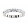 2.16 ct Ladies Round Cut Eternity Wedding Band Diamond Ring (Color G Clarity SI-1) in 14 kt White Gold