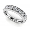 0.64  ct Ladies Round Cut Diamond Eternity Wedding Band Ring (Color G Clarity SI-1) in 14 Kt White Gold