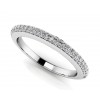 0.65 ct Ladies Round Cut Diamond Eternity Wedding Band Ring (Color G Clarity SI-1) in 14 Kt White Gold