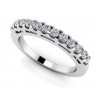 0.84 ct Ladies Round Cut Diamond Eternity Wedding Band Ring (Color G Clarity SI-1) in 14 Kt White Gold