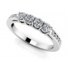 0.80 ct Ladies Round Cut Diamond Eternity Wedding Band Ring (Color G Clarity SI-1) in 14 Kt White Gold