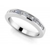 1.00 ct Ladies Baguette Cut Diamond Eternity Wedding Band Ring (Color G Clarity SI-1) in 14 Kt White Gold