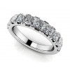 1.10 ct Ladies Princess Cut Diamond Eternity Wedding Band Ring (Color G Clarity SI-1) in 14 Kt White Gold