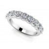1.35 ct Ladies  Round Cut Diamond Eternity Wedding Band Ring (Color G Clarity SI-1) in 14 Kt White Gold